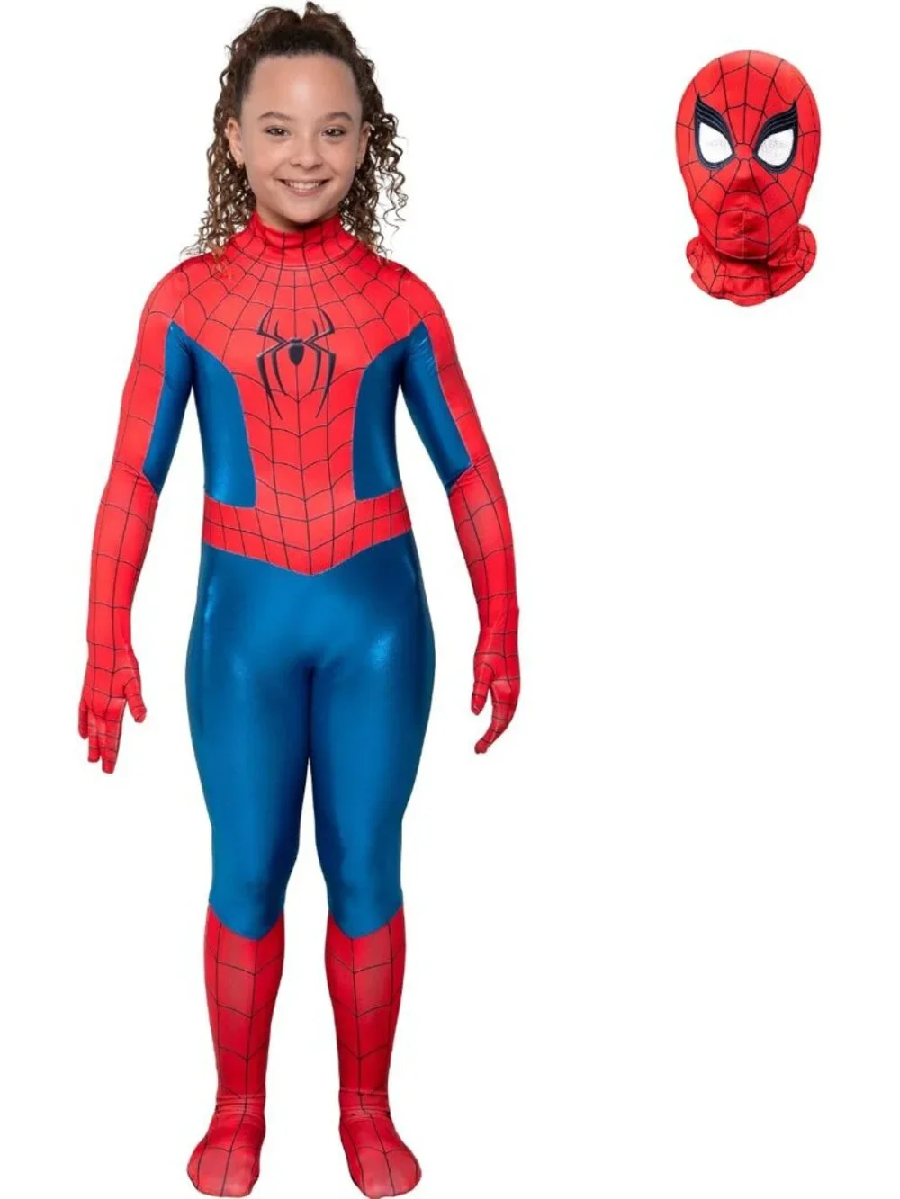 Youth Girl Spider-Man Zentai Costume - Deluxe Stretch Spandex, Halloween Ready!